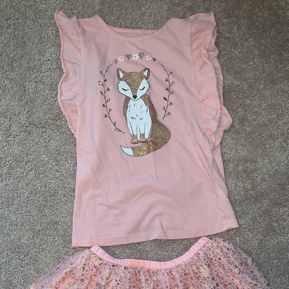 Woodland fox and tutu set